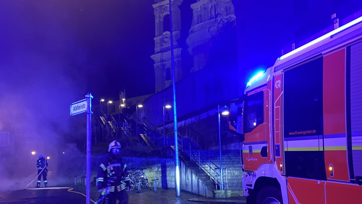 Brand im Freien